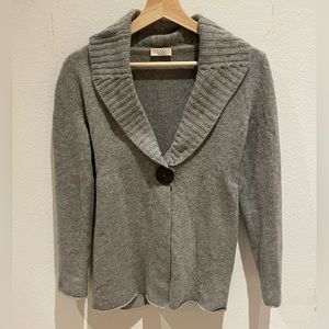 Brunello Cucinelli Grey Cashmere Cardigan Sweater Size XS